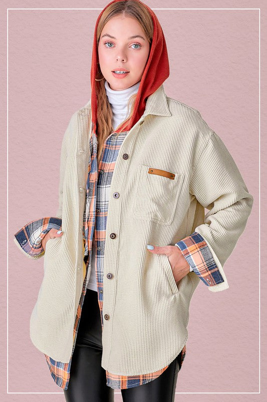 Madera Shacket ECRU S