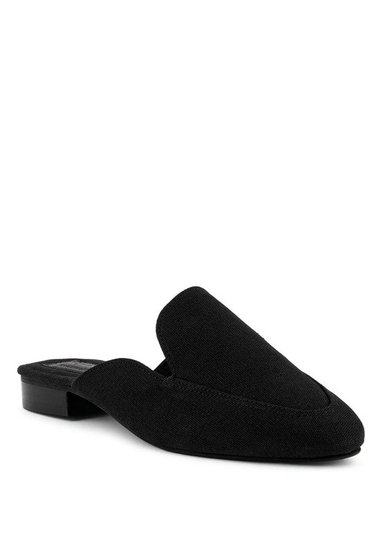CALICO Organic Canvas Mules Black
