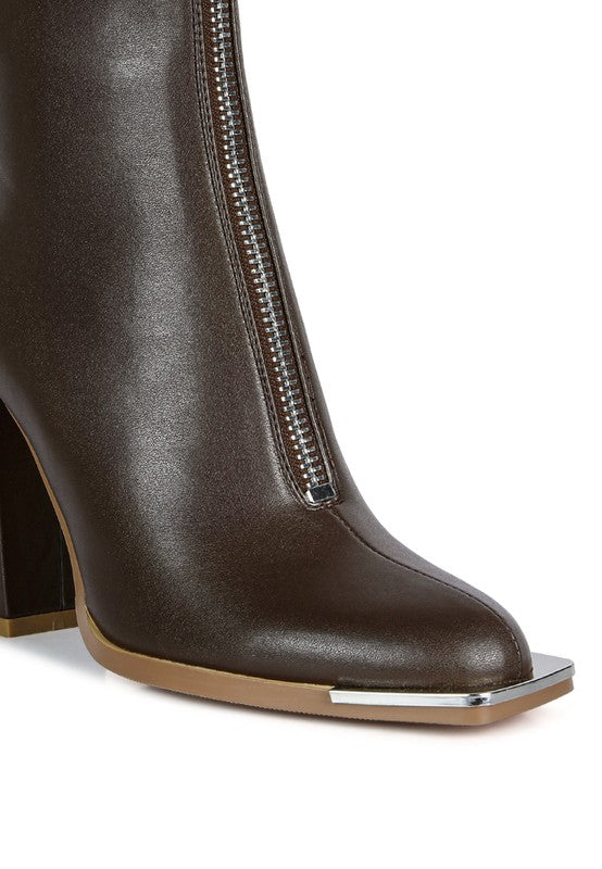 Flower Blade Boot Brown