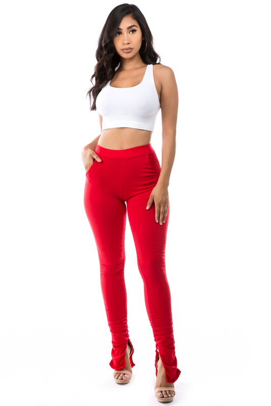 SEXY CASUAL PANTS RED