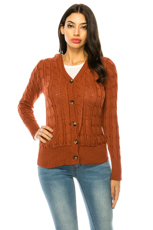 Knit Sweater Plus Size RUST