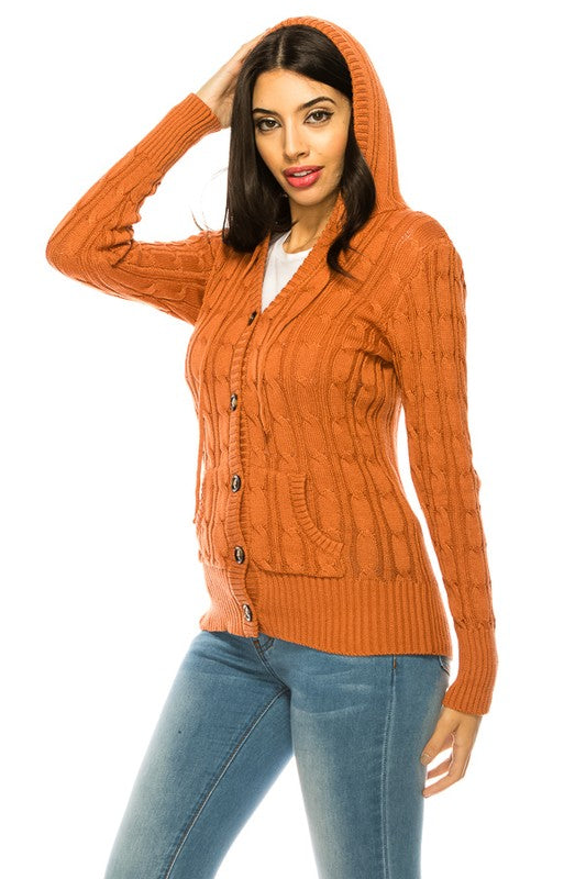 Knit Sweater Plus Size L. RUST
