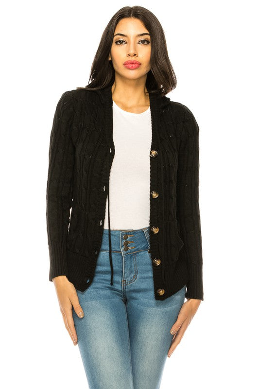 Knit Sweater Plus Size BLACK