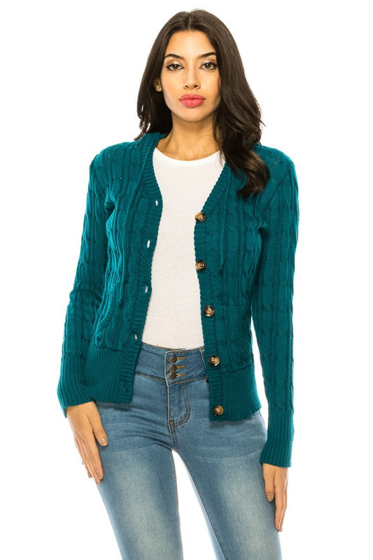 Knit Sweater Plus Size TEAL