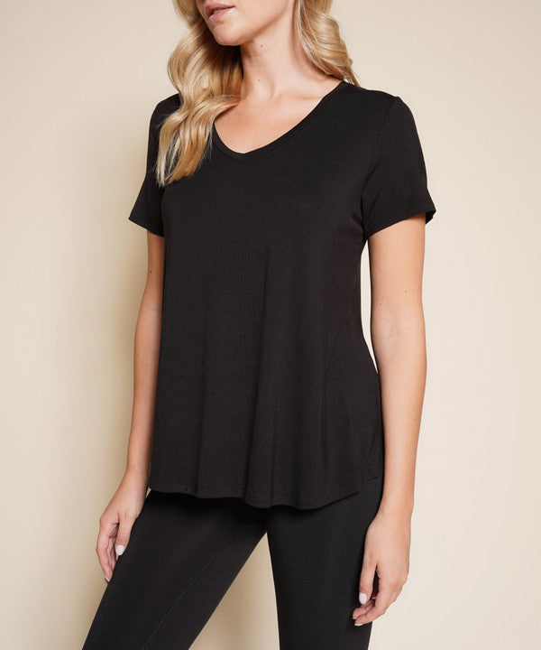 Bamboo Classic V Top BLACK