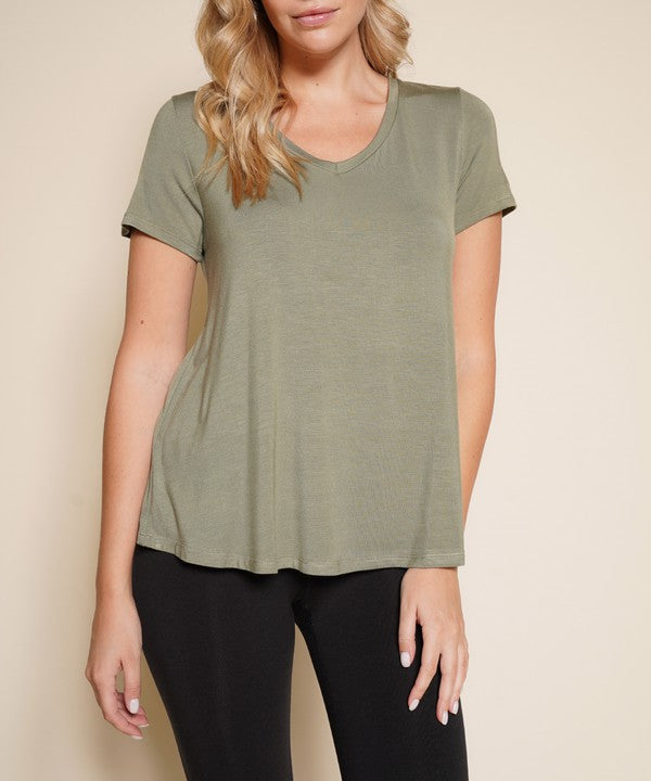 Bamboo Classic V Top TAUPE