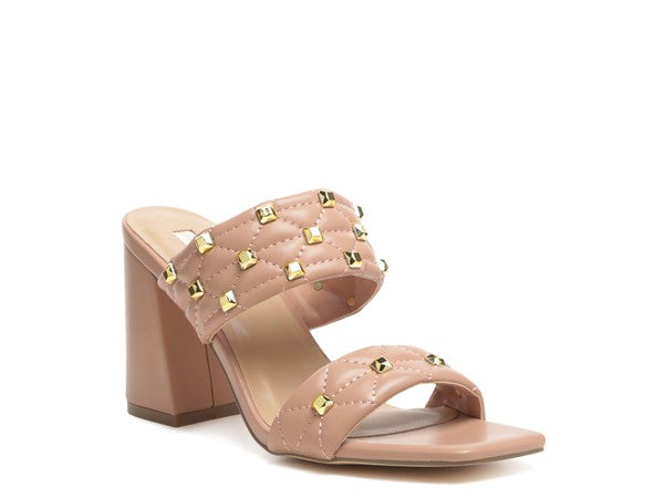 FISCHER BLOCK HEEL SANDALS Pink