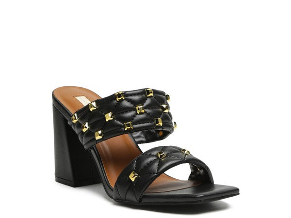 FISCHER BLOCK HEEL SANDALS Black