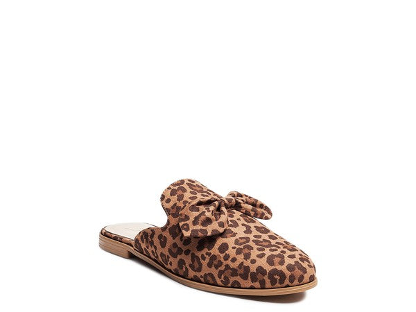 DOBOS CASUAL WALKING BOW MULES Leopard