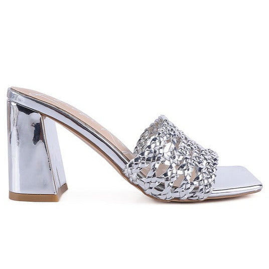 ADORBS BRAIDED STRAPS SLIDER SANDALS