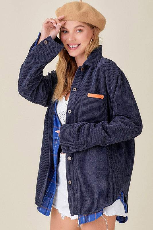 Madera Shacket INDIGO NAVY S
