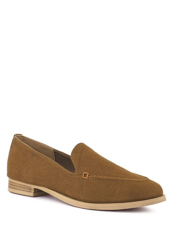 BOUGIE Organic Canvas Loafers Tan