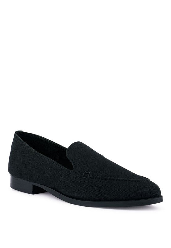 BOUGIE Organic Canvas Loafers Black