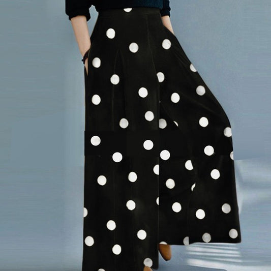 Polka Pants Black