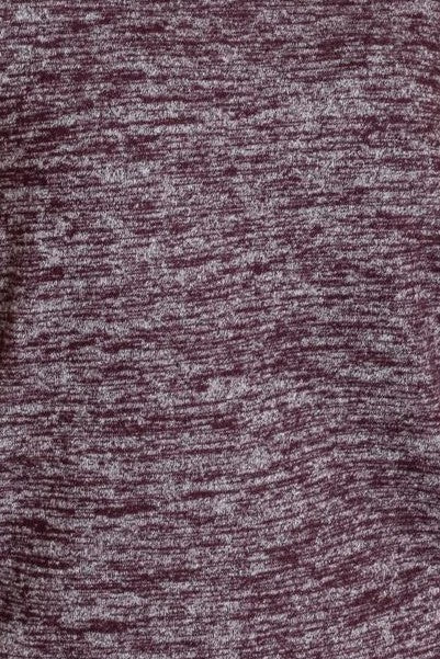 Drop Shoulder Button Sleeve Detail Top burgundy