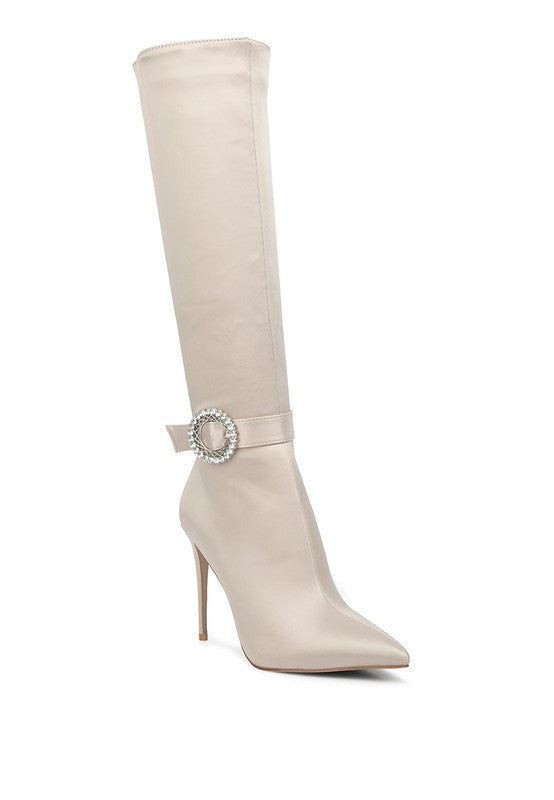 Lovestruck High Calf Boots BEIGE