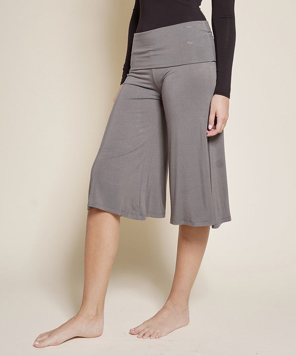 Bamboo Gaucho pants DULL GREY
