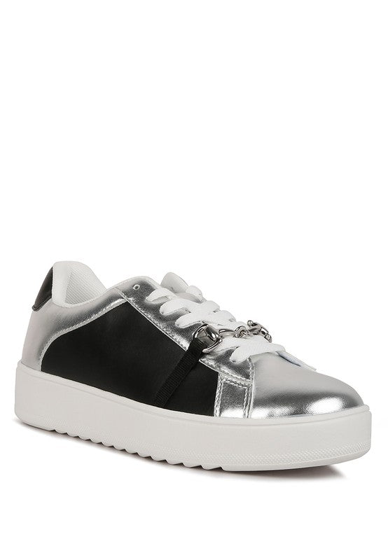 Nemo Metallic Sneakers Silver