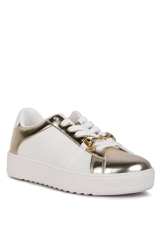 Nemo Metallic Sneakers Champagne Gold