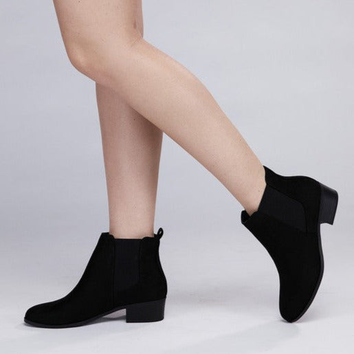 Teapot Ankle Booties BLACK