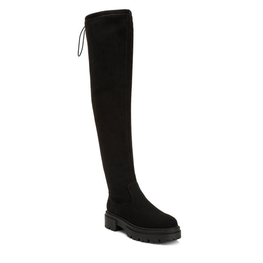 Babette Drawstring Detail Knee High Boots