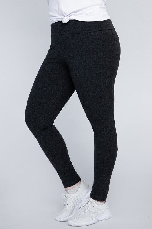 Plus Everyday Leggings with Pockets Charcoal