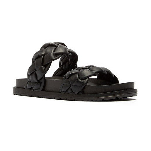 ALBINA-01-CASUAL SLIDE SANDLA BLACK