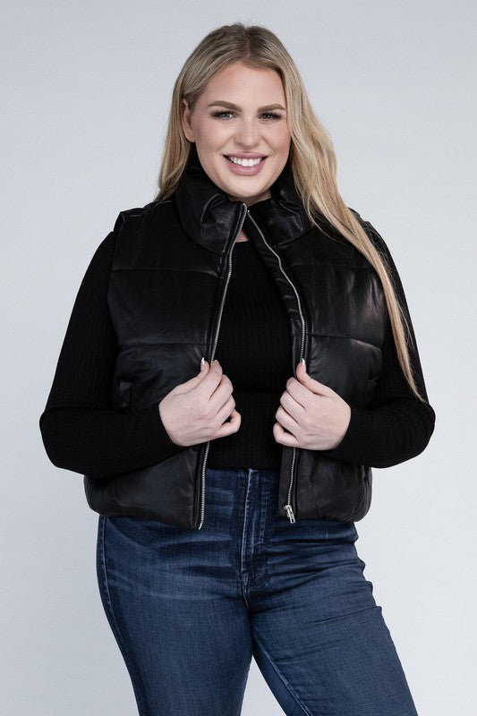 Plus Puff Vest Black
