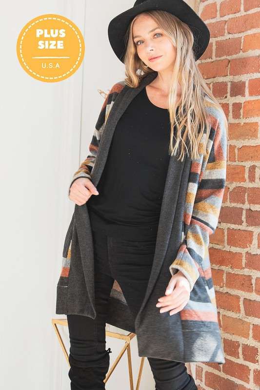 MULTI COLOR STRIPE CARDIGAN MULTI COLOR