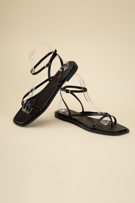 ELIO-1 Flat Sandals BLACK 5.5