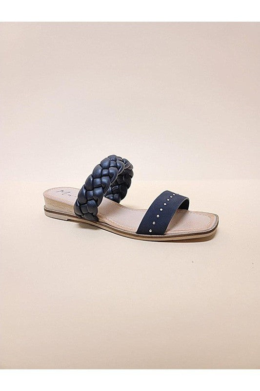 SILAS-SLIDE SANDALS BLACK