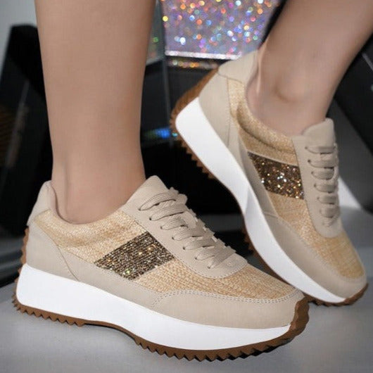 JACINTHIA-Platform, Sneakers RAFFIA