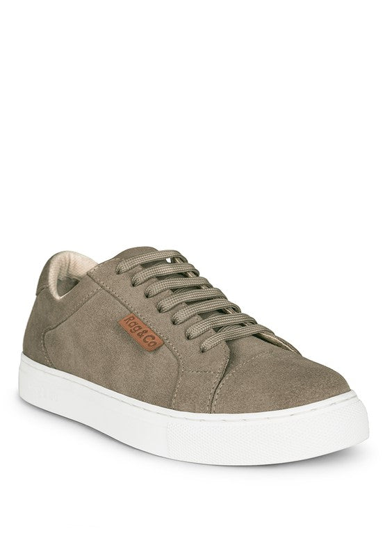 ASHFORD FINE SUEDE HANDCRAFTED SNEAKERS BEIGE
